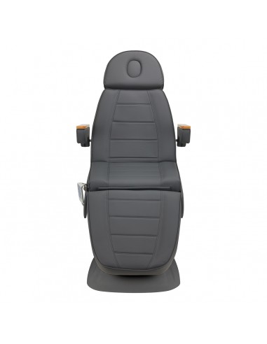 Electric cosmetic chair SILLON Lux 273b 3 actuators gray with gray base
