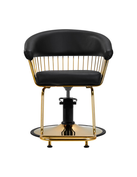 Gabbiano hairdressing chair Lille gold black