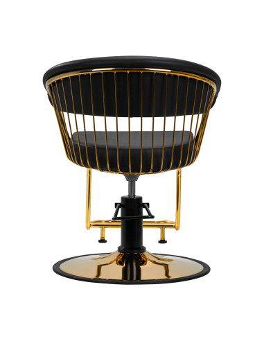 Gabbiano hairdressing chair Lille gold black