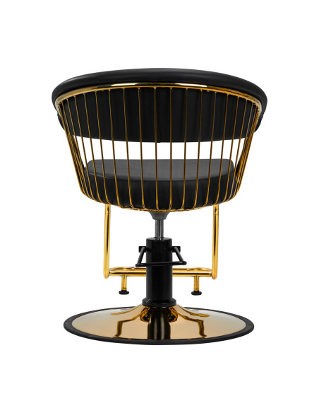 Gabbiano hairdressing chair Lille gold black