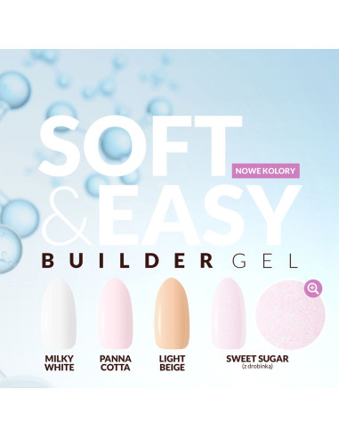 Claresa building gel Soft&Easy gel milk white 45g