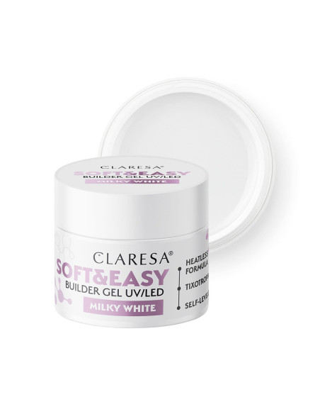Claresa builder gel Soft&Easy gel milk white 12g