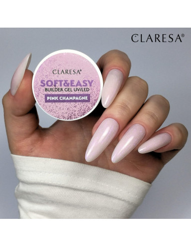 Claresa Soft&Easy building gel pink champagne 90g 