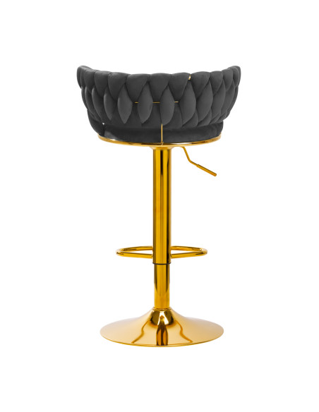 4Rico Bar Hocker QS-B313a gray velvet