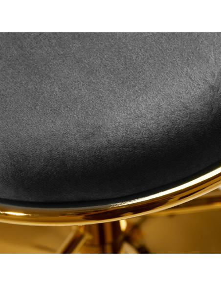 4Rico Bar Hocker QS-B313a gray velvet