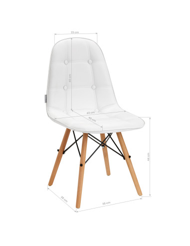 4Rico Cosmetic chair QS-185 white