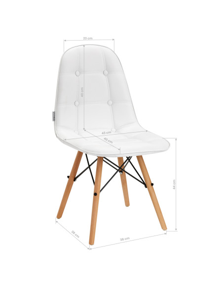 4Rico Cosmetic chair QS-185 white