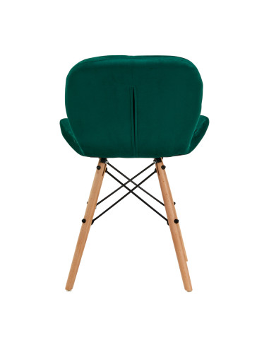 4Rico Cosmetic chair QS-186 green velvet