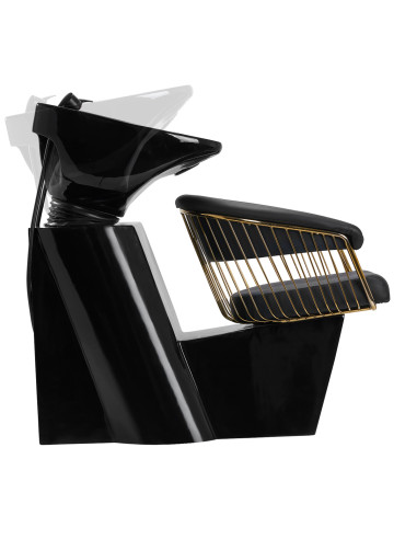 Gabbiano hairdressing wash unit Lille-M gold black