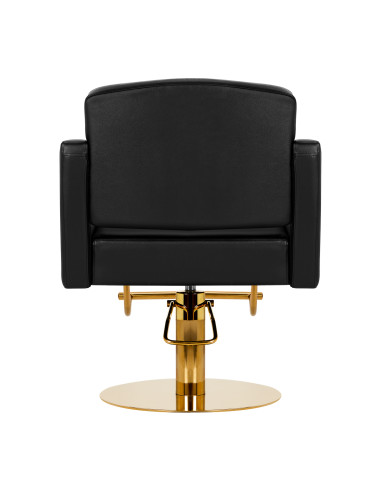 Hairdressing chair Gabbiano Turyn black gold