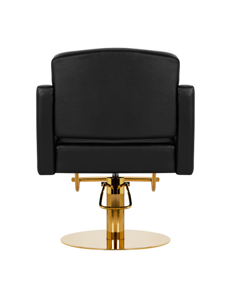 Hairdressing chair Gabbiano Turyn black gold