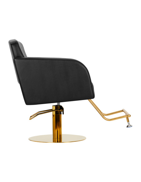Hairdressing chair Gabbiano Turyn black gold