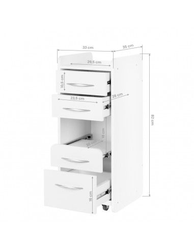 Mini 969 storage unit, white