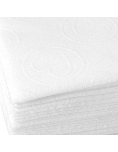 Disposable treatment scarves 20 pcs. 70×40 cm white hearts