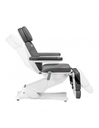 Electric cosmetic chair SILLON CLASSIC 3 motors with pedi cradle gray