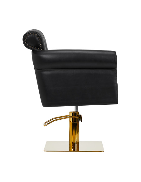 Gabbiano Berlin hairdressing chair, black and gold