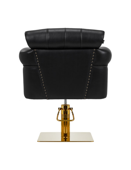 Gabbiano Berlin hairdressing chair, black and gold
