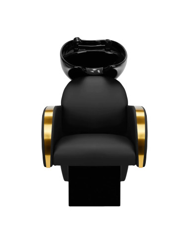 Gabbiano hairdressing wash unit Malaga gold and black
