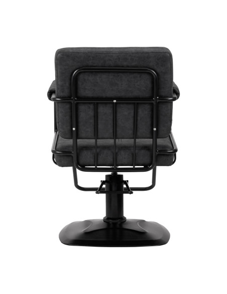 Gabbiano Katania Loft Old Leather hairdressing chair black