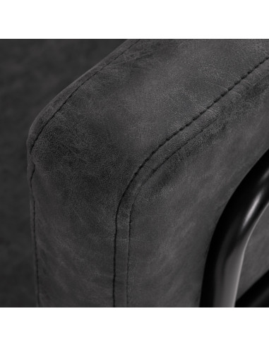 Gabbiano Katania Loft Old Leather hairdressing chair black