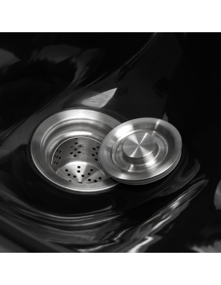 Hairdressing Wash Unit Modena Black