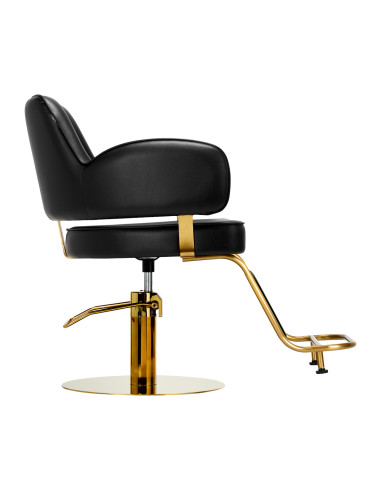 Hairdressing chair Gabbiano Linz NQ Gold Black