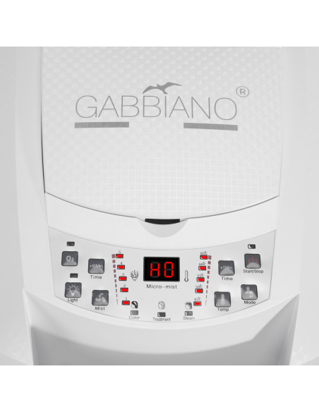 Gabbiano standing hairdressing sauna 408D white with active ozone