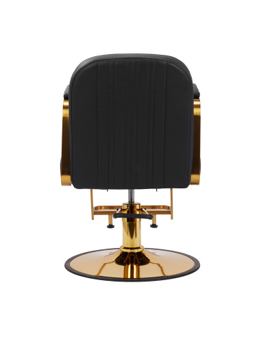 Gabbiano Acri hairdressing chair gold – black