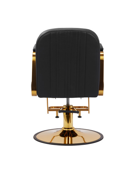 Gabbiano Acri hairdressing chair gold – black
