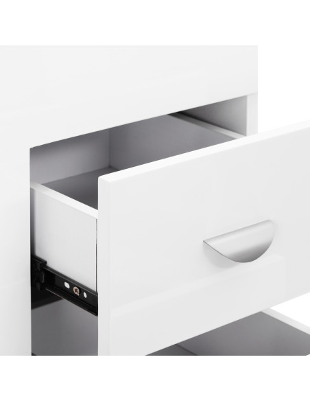 Cosmetic desk 312 white left