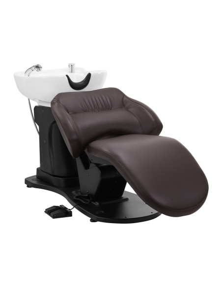 Gabbiano electric hairdressing wash unit TRYCHO brown