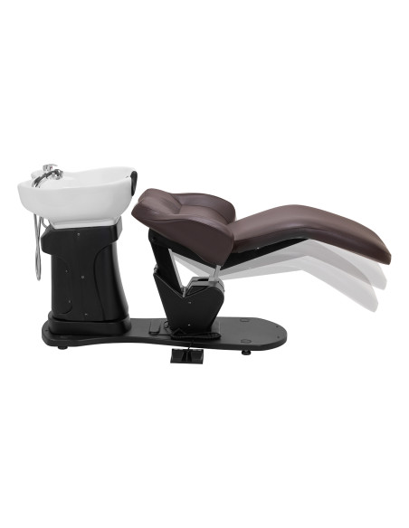 Gabbiano electric hairdressing wash unit TRYCHO brown