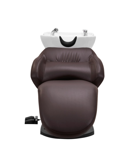 Gabbiano electric hairdressing wash unit TRYCHO brown