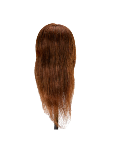 Gabbiano WZ1 hairdressing training head, natural hair, color 4, length 16"