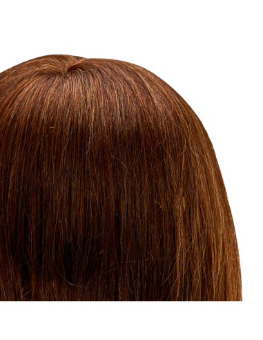 Gabbiano WZ1 hairdressing training head, natural hair, color 4, length 16"