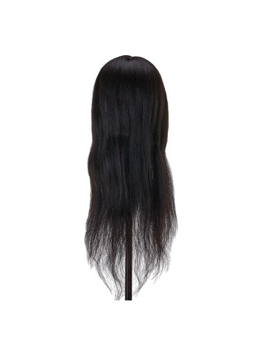 Gabbiano WZ1 hairdressing training head, natural hair, color 1, length 20"
