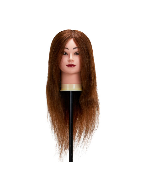 Gabbiano WZ1 hairdressing training head, natural hair, color 4, length 20"