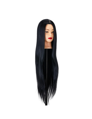 Gabbiano WZ2 hairdressing training head, synthetic hair, color 1, length 24"