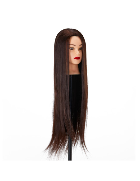 Gabbiano WZ2 hairdressing training head, synthetic hair, color 4, length 24"
