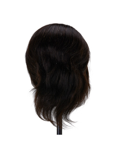 Gabbiano WZ3 hairdressing training head, natural hair, color 1, length 8"