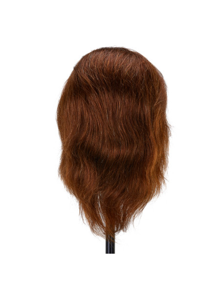 Gabbiano WZ3 hairdressing training head, natural hair, color 4, length 8"