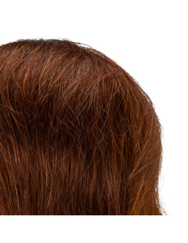 Gabbiano WZ3 hairdressing training head, natural hair, color 4, length 8"