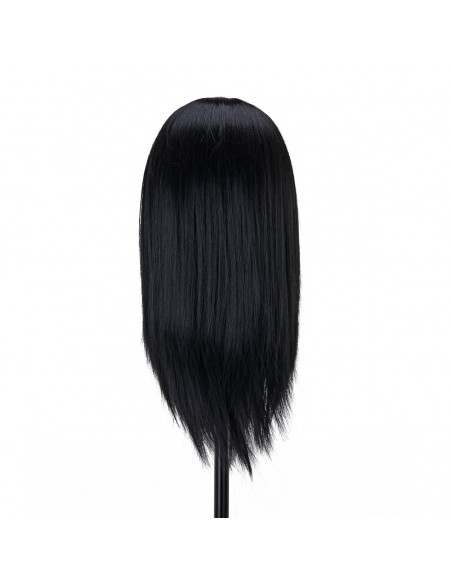 Gabbiano WZ4 training head with beard, synthetic hair, color 1, length 8"+6"