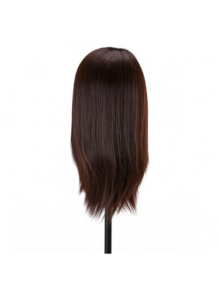 Gabbiano WZ4 training head with beard, synthetic hair, color 4, length 8"+6"