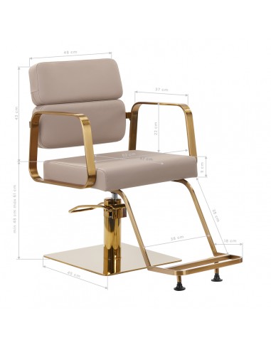 Gabbiano Porto-GM hairdressing chair beige