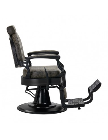 Barber chair President Old Leather Green