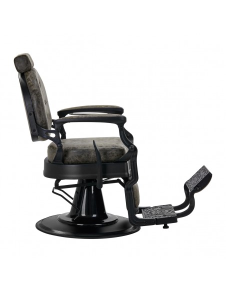 Barber chair President Old Leather Green