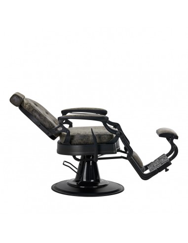 Barber chair President Old Leather Green