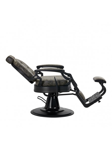 Barber chair President Old Leather Green