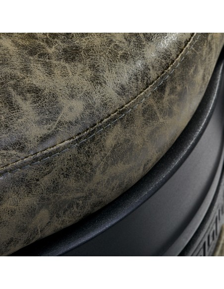 Barber chair President Old Leather Green